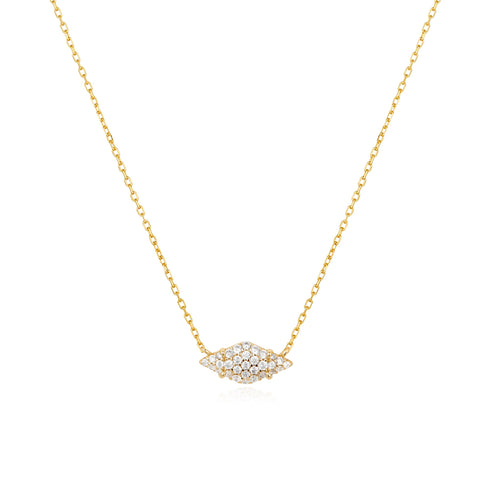 Gold Pave Sparkle Necklace
